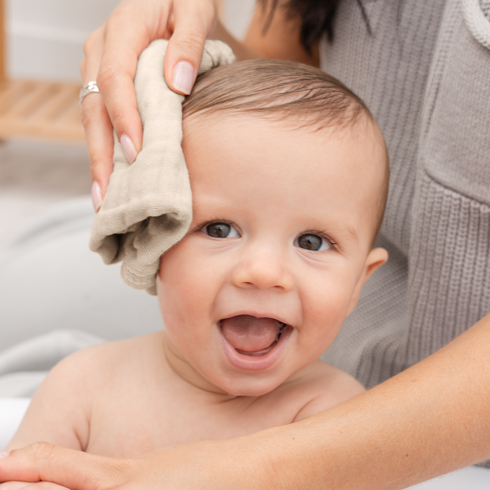 Muslin Washcloths by Comfy Cubs - Sand Washcloths Comfy Cubs