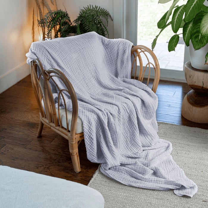 Adult Muslin Blanket by Comfy Cubs in Heather Muslin Comfy Cubs