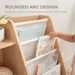 Kids Bookshelf - Wood Book Shelves Comfy Cubs