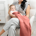 Baby Muslin Blanket in Dusty Rose Muslin Comfy Cubs