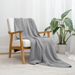 Adult Muslin Blanket in Heather Blue Muslin Comfy Cubs