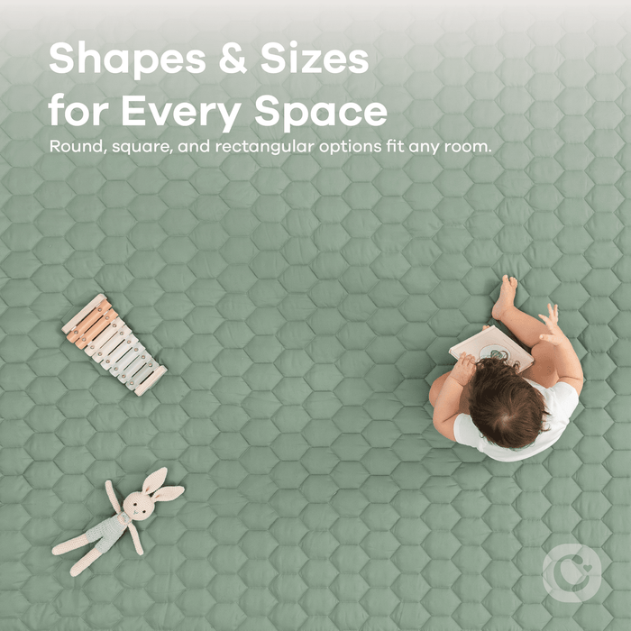 Play Mat with Non-Slip Bottom - Fern Comfy Cubs