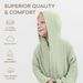 Muslin Bath Robe for Kids, Sage by Comfy Cubs Comfy Cubs