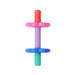 ITZY RITZY TEENSY TUBES RATTLE AND TEETHER . PINK RAINBOW TEETHERS ITZY RITZY