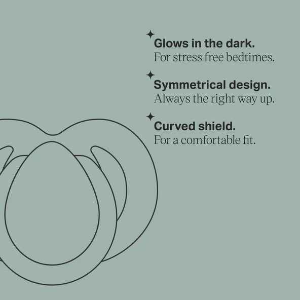 TOMMEE TIPPEE NIGHT TIME GLOW IN THE DARK PACIFIERS (6-18M, 2 COUNT) PACIFIERS TOMMEE TIPPEE