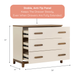 DADADA LALA 3-DRAWER DRESSER DRESSER DADADA