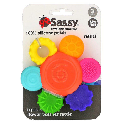 SILICONE FLOWER TEETHER RATTLE