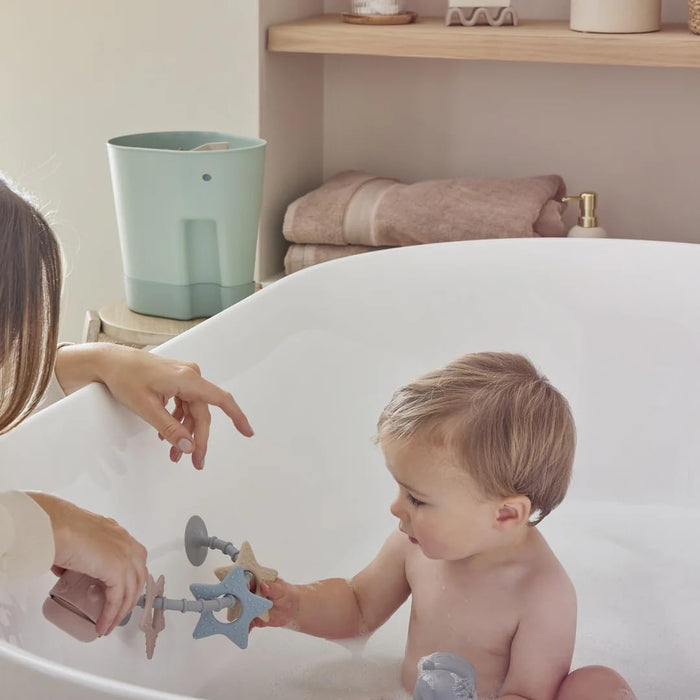 Stick 'n' Play Sensory Star Toy and Teether | For Baths, Highchairs and more Baby Activity Toys, Teethers M4A