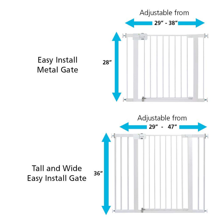 SAFETY 1ST EASY INSTALL EXTRA TALL & WIDE WALK THROUGH GATE, FITS BETWEEN 29" AND 47" ACCESORIE SAFETY 1ST