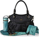 GREEN FROG LUXURY DIAPER BAG IN STYLISH BLACK COLOR, 7-PIECE - TOTE BAG BAGS GREEN FROG