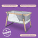 BOPPY PORTABLE BABY BASSINET - LIGHTWEIGHT, LOW, FOLD-FLAT TRAVEL BASSINET WITH MESH SIDES BASSINET BOPPY