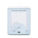 ABSTRACT FITTED SHEET WHITE RIBBED FOR PORTABLE CRIB - 24"-38" SHEETS ABSTRACT