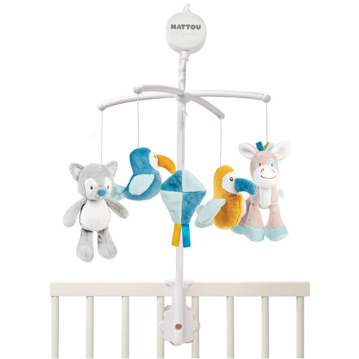Nattou Musical Mobile Tim and Tiloo - One Size Grey Baby Mobiles M4A
