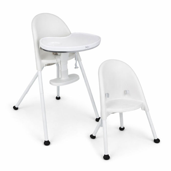 BABYLUXE HIGH CHAIR SEGLONIA 3-IN-1 FOLDING HIGH CHAIR, 3-POINT HARNESS ONE SIZE WHITE WHITE HIGH CHAIRS BABYLUXE