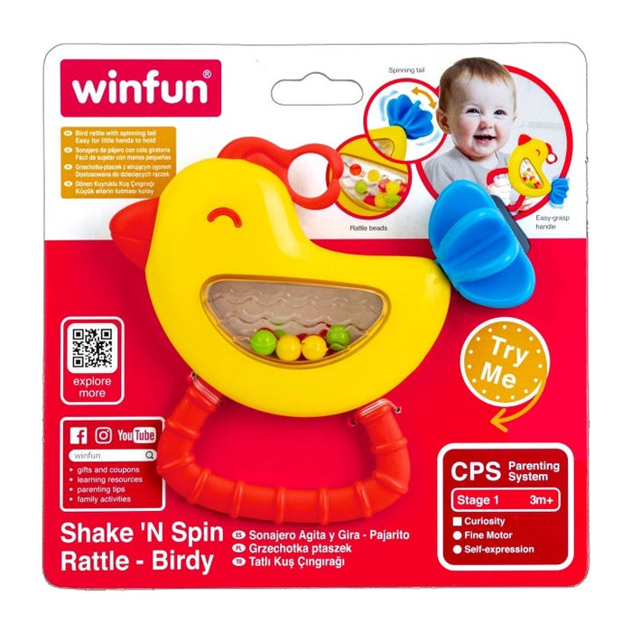 WINFUN SHAKE `N SPIN RATTLE - BIRDY