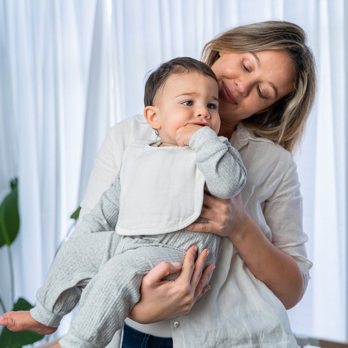 Muslin Bibs by Comfy Cubs - White Bibs Comfy Cubs