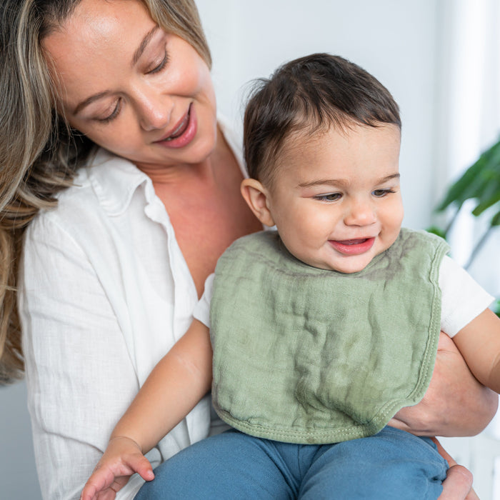 Muslin Bibs by Comfy Cubs - Sage Bibs Comfy Cubs