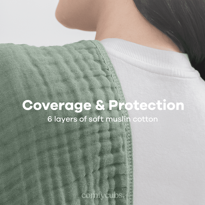 Muslin Burp Cloths by Comfy Cubs - Fern Muslin Burp Cloths Comfy Cubs