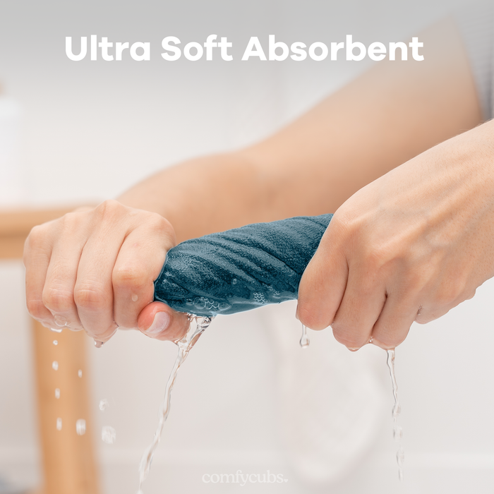 Muslin Washcloths by Comfy Cubs - Neptune Washcloths Comfy Cubs