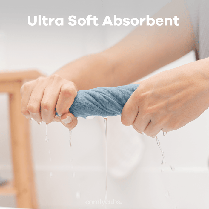 Muslin Washcloths by Comfy Cubs - Multi-Boy Washcloths Comfy Cubs