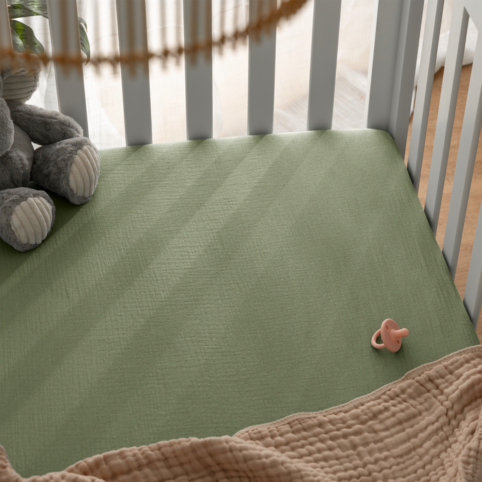 Muslin Fitted Crib Sheet by Comfy Cubs Crib Sheet Comfy Cubs