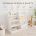 Kids Bookshelf - White Book Shelves Comfy Cubs