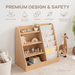 Kids Bookshelf - Wood Book Shelves Comfy Cubs