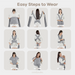 Baby Wrap Carrier in Slate Grey Baby Wrap Carrier Comfy Cubs