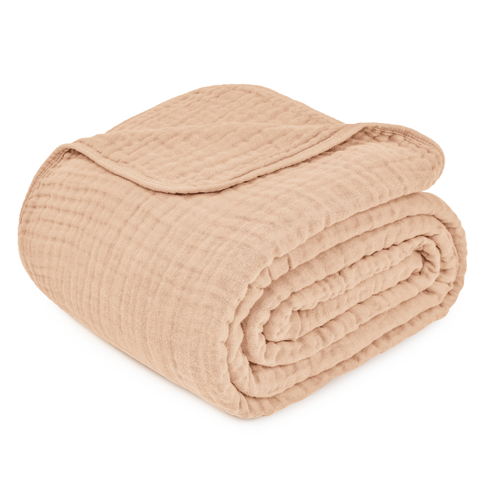 Adult Muslin Blanket in Cream Muslin Comfy Cubs