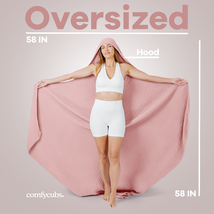 Adult Muslin Hooded Towel by Comfy Cubs Comfy Cubs