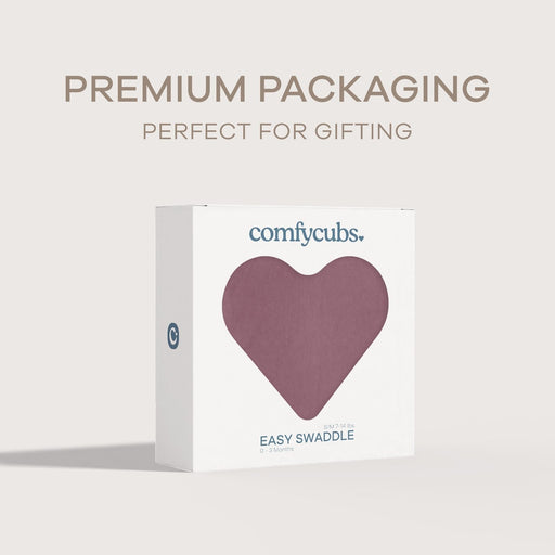 Easy Swaddle Blankets by Comfy Cubs - Mulberry, Pack of 1 Comfy Cubs