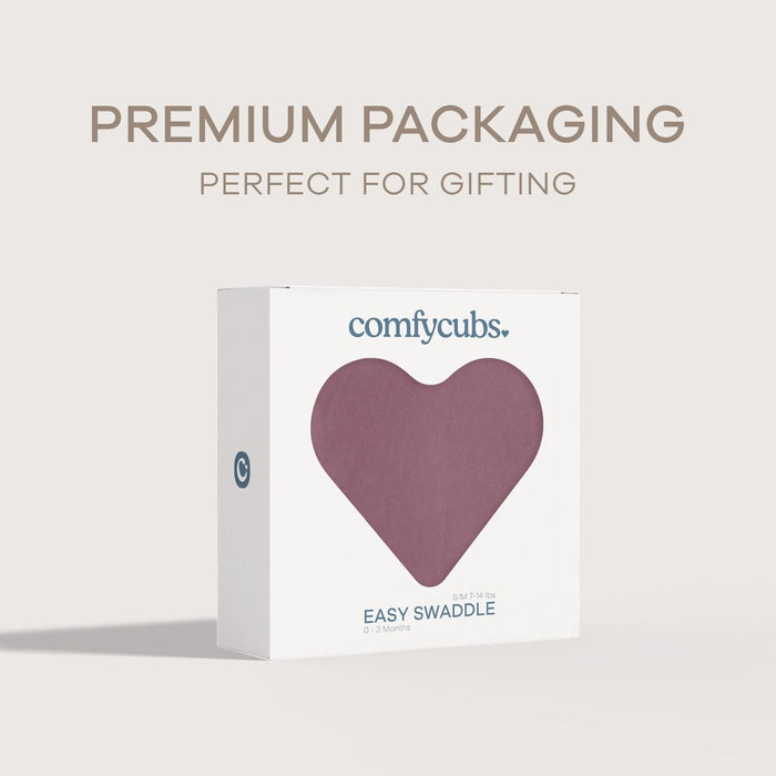 Easy Swaddle Blankets by Comfy Cubs - Mulberry, Pack of 1 Comfy Cubs