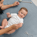 Baby Muslin Blanket by Comfy Cubs in Pacific Blue Muslin Comfy Cubs