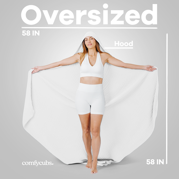 Adult Muslin Hooded Towel by Comfy Cubs Comfy Cubs