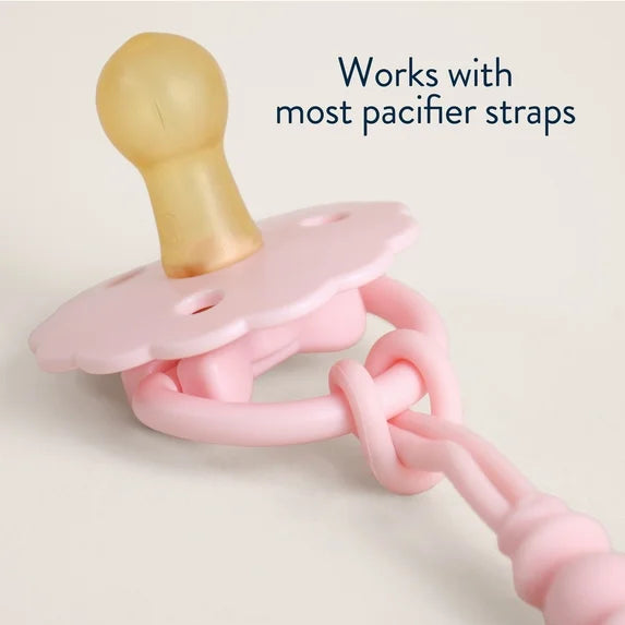 ITZY RITZY ITZY SOOTHER™ NATURAL RUBBER PACIFIER PINK BOWS PACIFIERS ITZY RITZY