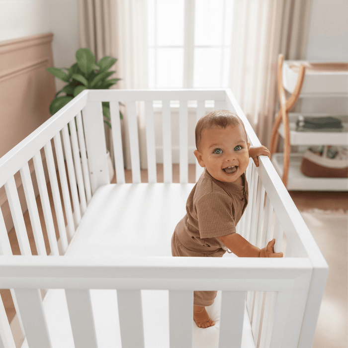 Baby Crib for 0 to 3 Years - All White Cribs Comfy Cubs