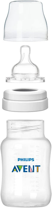 PHILIPS AVENT ANTI-COLIC BABY BOTTLES, 11OZ, WITH FLOW 3 NIPPLES, 3M+, 2PK FEEDING AVENT