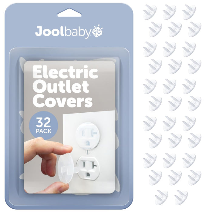 JOOL BABY OUTLET COVERS (32 PACK) FOR CHILD SAFETY - EASY ADULT REMOVAL SAFETY JOOL BABY