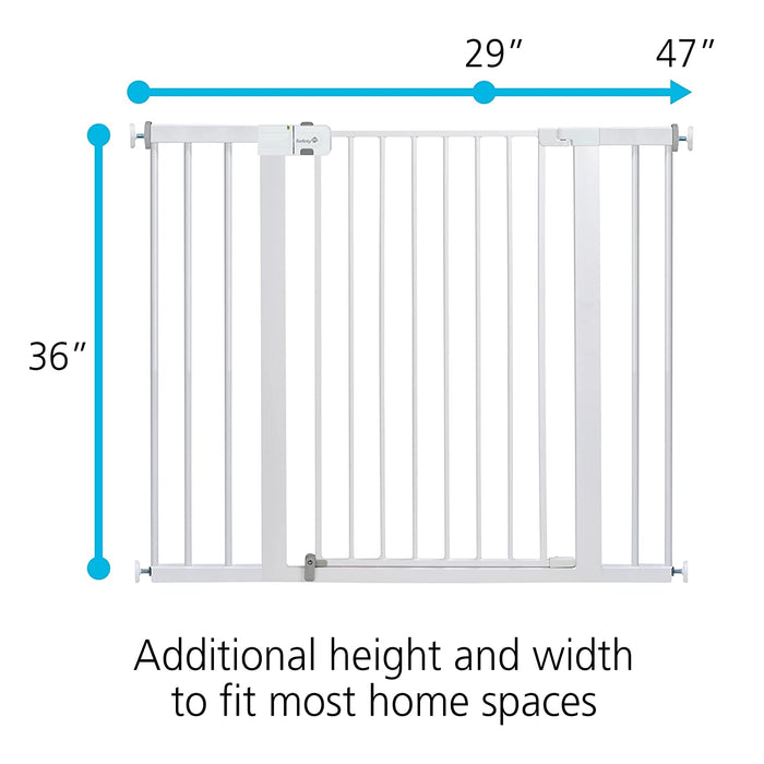 SAFETY 1ST EASY INSTALL EXTRA TALL & WIDE WALK THROUGH GATE, FITS BETWEEN 29" AND 47" ACCESORIE SAFETY 1ST