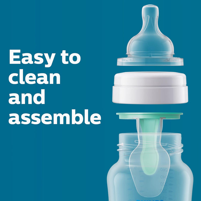 PHILIPS AVENT ANTI-COLIC BABY BOTTLE WITH AIRFREE VENT, 9OZ, SCY703/91, 1PK FEEDING AVENT