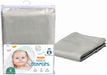 LITTLE PIPERS BIRDEYE FLATFOLD DIAPERS - 6 PACK - GRAY