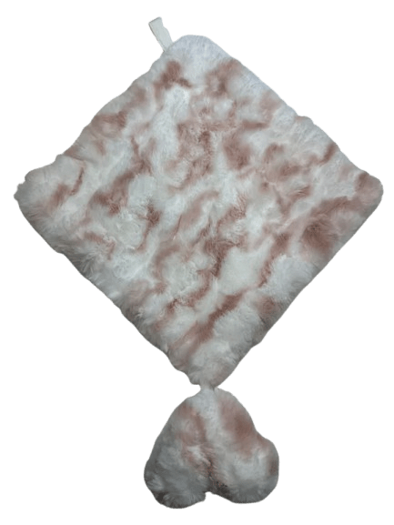 RITZ BABY FUZZY BLANKET MUSH/SOLID LOVEY . PINK BLANKETS RITZ