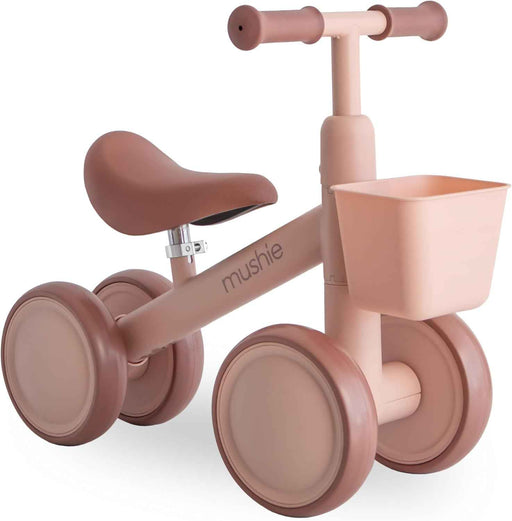MUSHIE MINI TODDLER BIKE 4 WHEELS FIRST BALANCE BIKE - 12-24 MONTHS . BLUSH BIKE MUSHIE