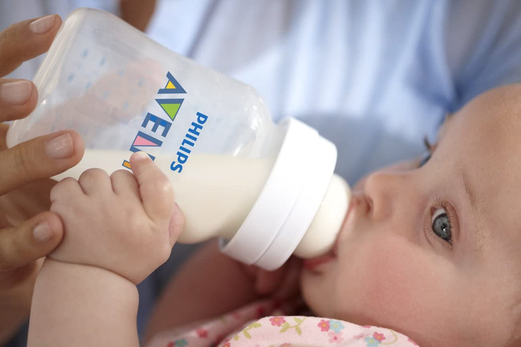 PHILIPS AVENT ANTI-COLIC BABY BOTTLES, 11OZ, WITH FLOW 3 NIPPLES, 3M+, 2PK FEEDING AVENT