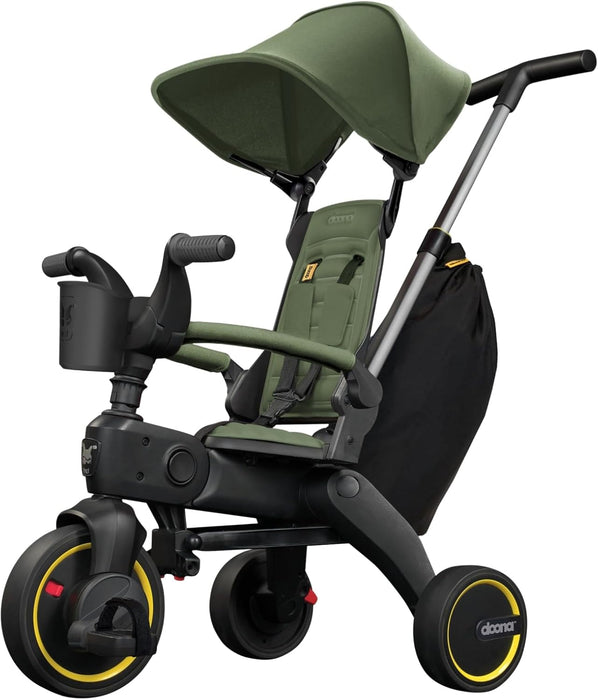 DOONA LIKI TRIKE S3 5-IN-1 COMPACT, FOLDABLE TRICYCLE . DESERT GREEN BIKE DOONA