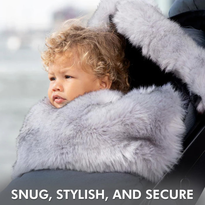 7AM ENFANT UNIVERSAL STROLLER FOOTMUFF - TUNDRAPOD DARK HEATHER GREY BUNTING 7 A.M.