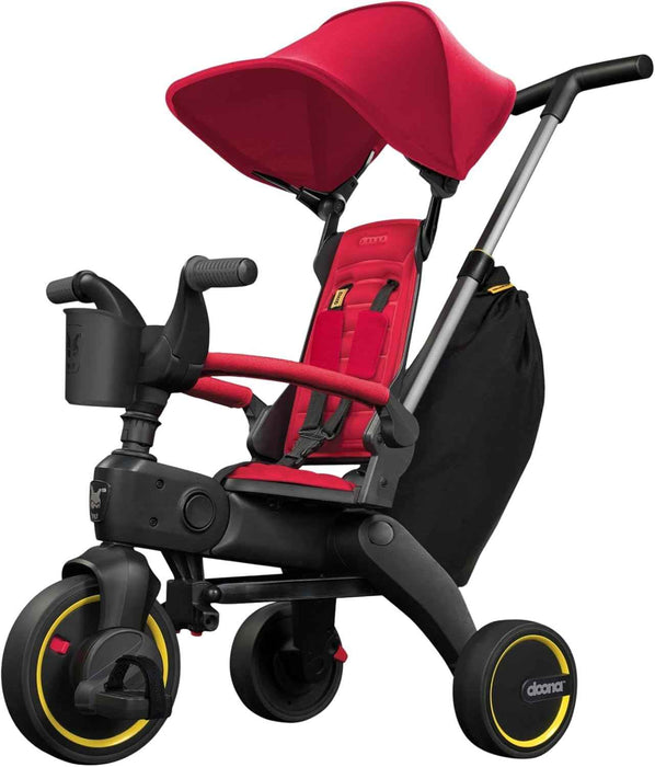 DOONA LIKI TRIKE S3 5-IN-1 COMPACT, FOLDABLE TRICYCLE . FLAME RED BIKE DOONA