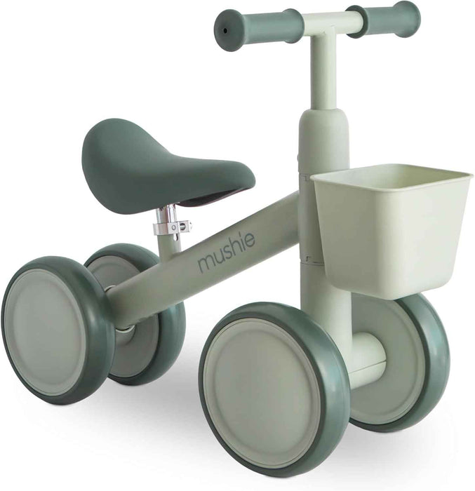 MUSHIE MINI TODDLER BIKE 4 WHEELS FIRST BALANCE BIKE - 12-24 MONTHS . SAGE BIKE MUSHIE