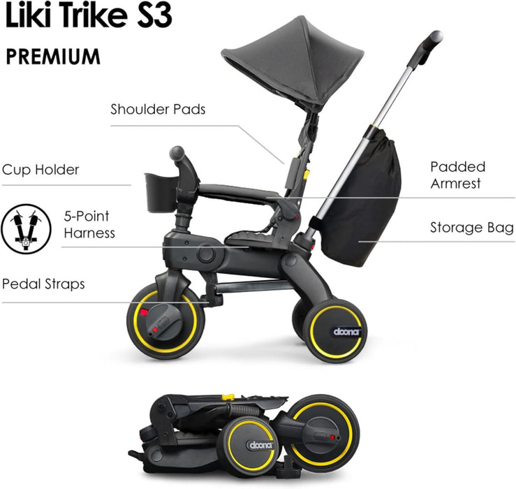 Doona Liki S3 Trike, Grey Hound