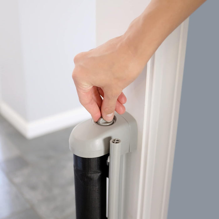 summer infant retractable gate parts SUMMER INFANT TUCK AWAY RETRACTABLE EXTRA WIDE GATE, BLACK — Little Luxury